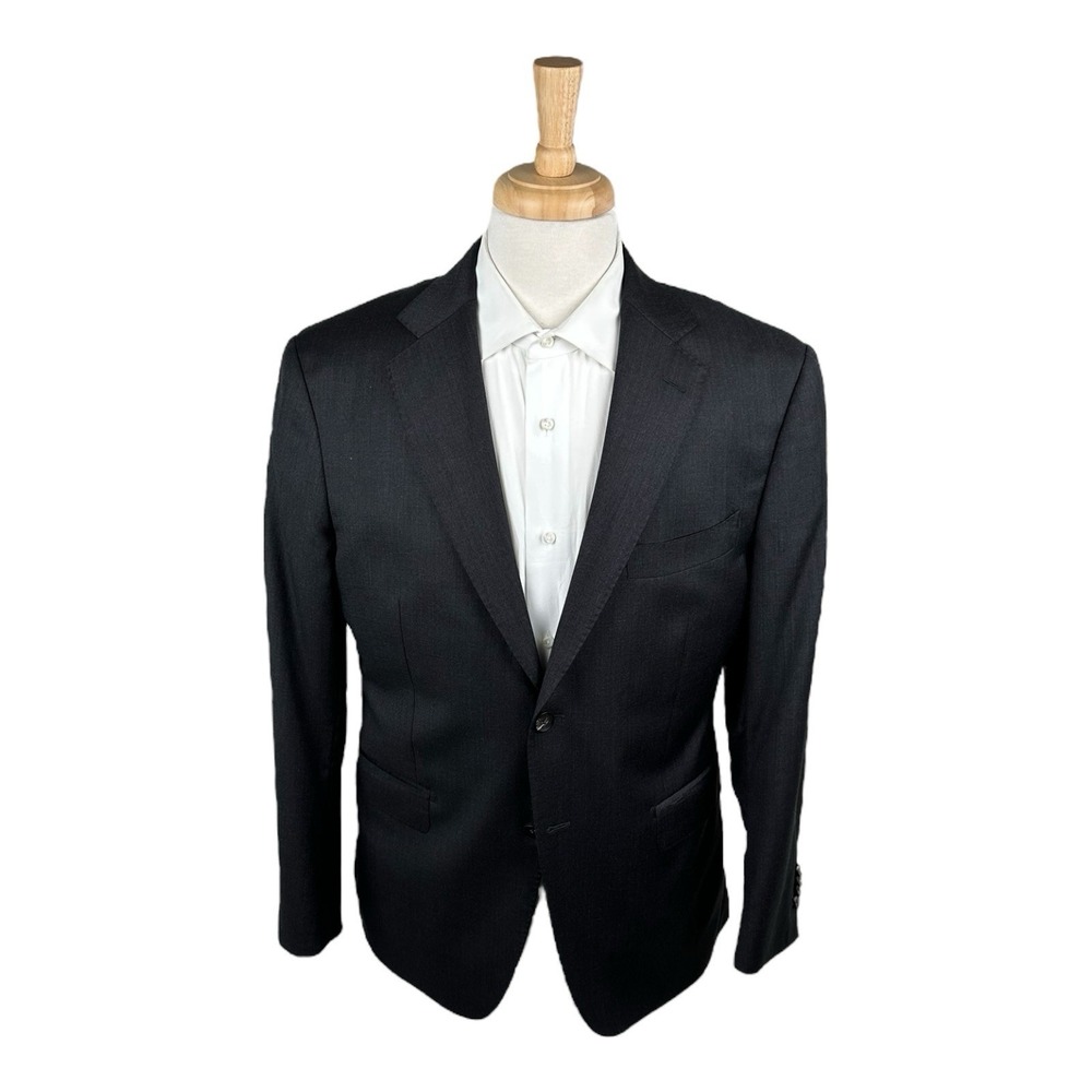 Suit Supply Gray Napoli‎ Single Breasted Zignone Wool Sportcoat Size 42S